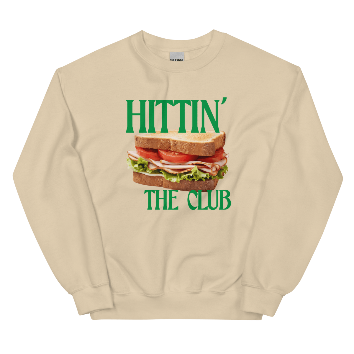 Hittin' the Club (Sandwich) Sweatshirt - Polychrome Goods 🍊