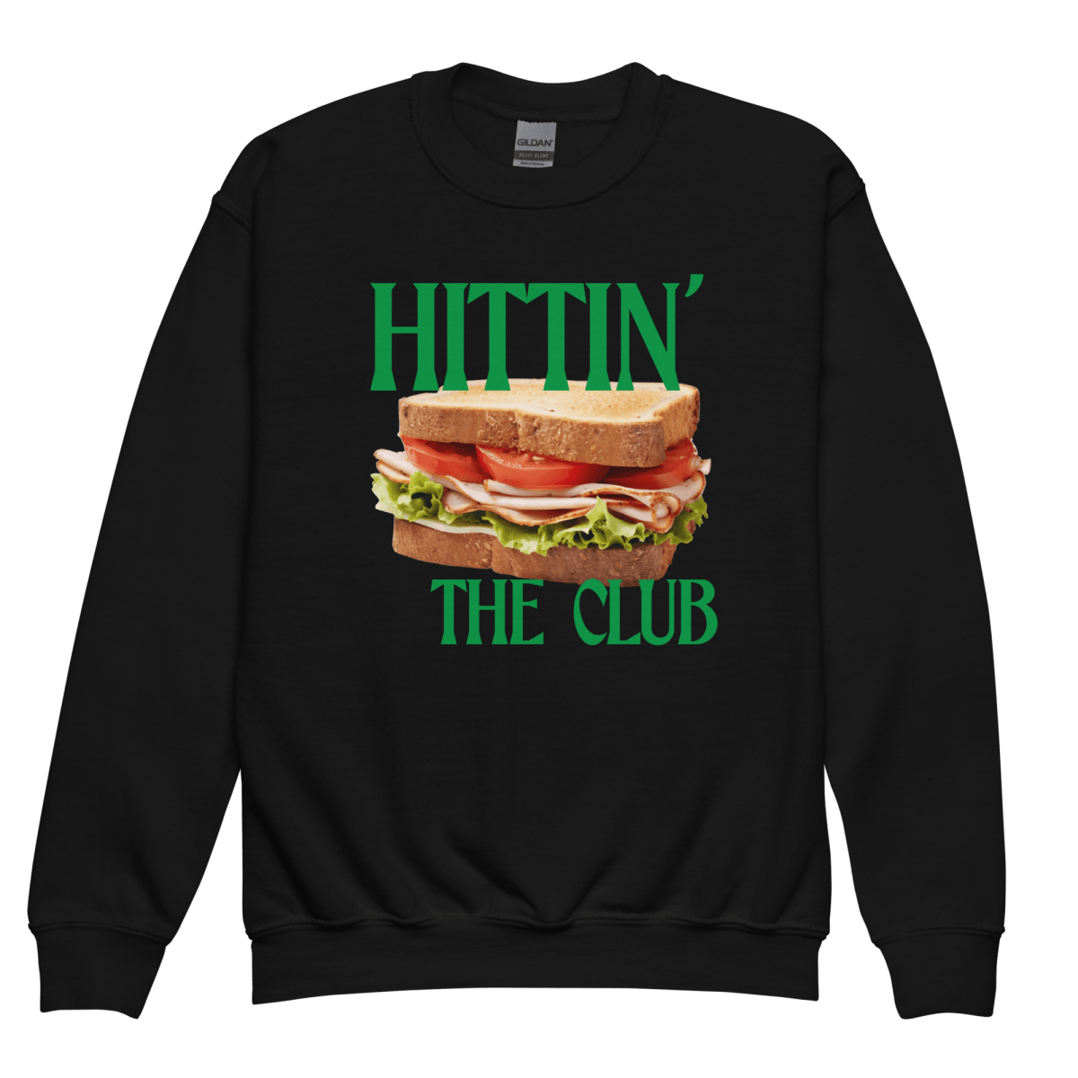 Hittin' The Club Youth Kids Sweatshirt - Polychrome Goods 🍊