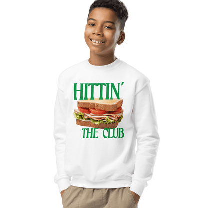 Hittin' The Club Youth Kids Sweatshirt - Polychrome Goods 🍊