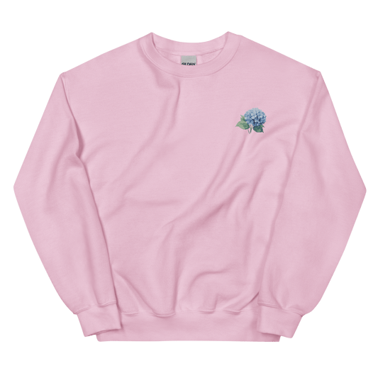 Hydrangea Gradient Embroidered Sweatshirt - Polychrome Goods 🍊