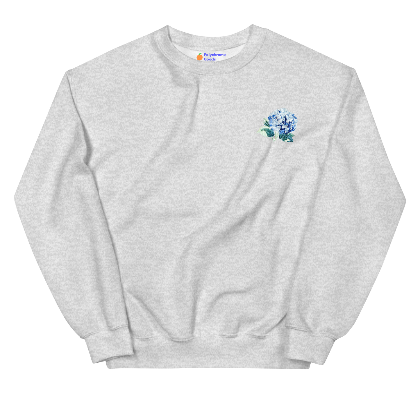 Hydrangea Flower Embroidered Sweatshirt