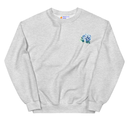 Hydrangea Flower Embroidered Sweatshirt