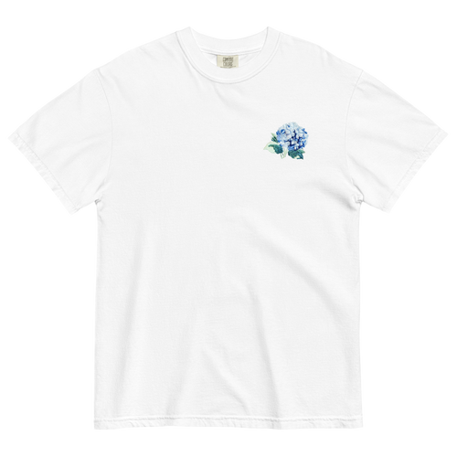 Hydrangea Embroidered Shirt