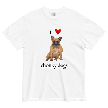 I ❤️ Chonky Dogs T-Shirt - Polychrome Goods 🍊