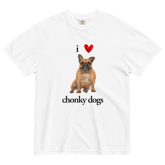 I ❤️ Chonky Dogs T-Shirt - Polychrome Goods 🍊