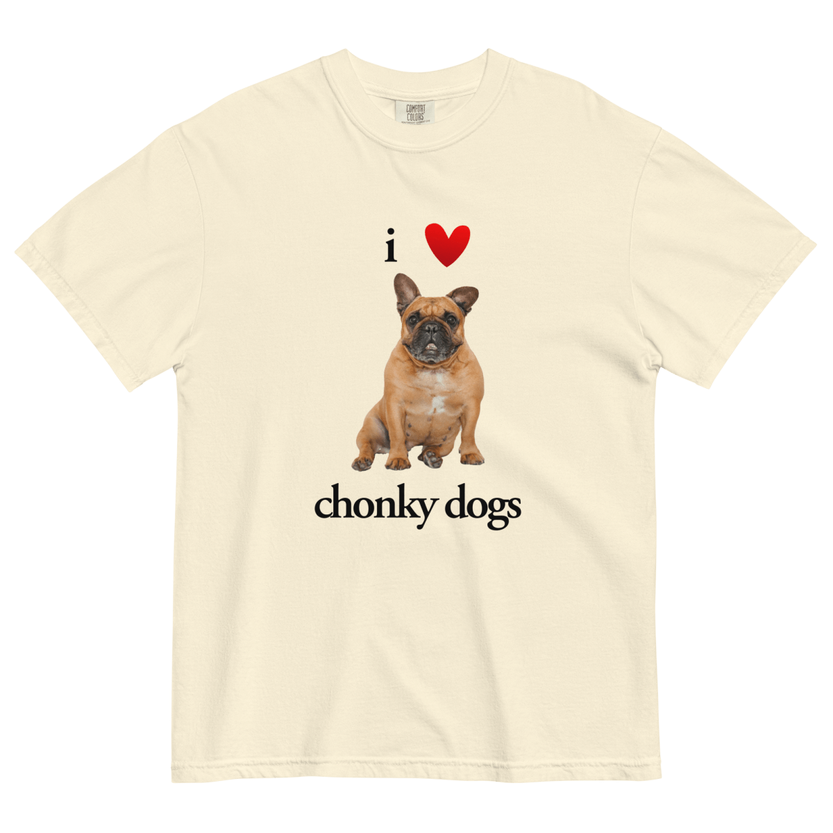 I ❤️ Chonky Dogs T-Shirt - Polychrome Goods 🍊