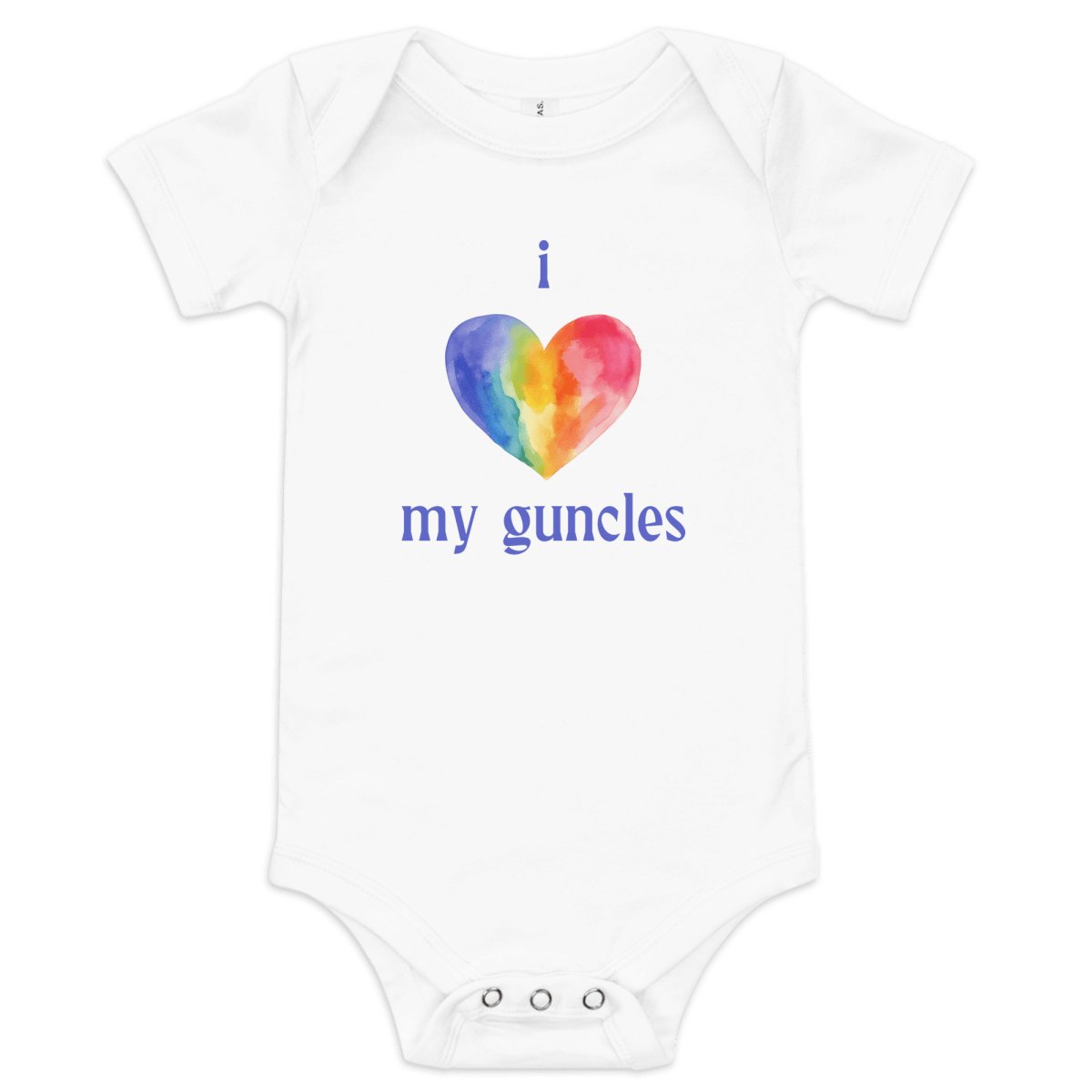 I Heart My Guncles Baby Onesie - Polychrome Goods 🍊