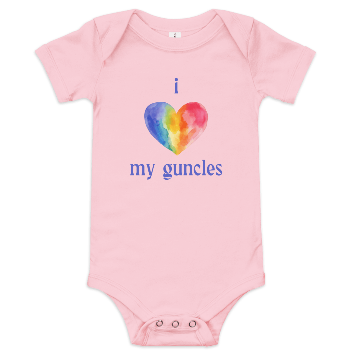 I Heart My Guncles Baby Onesie - Polychrome Goods 🍊