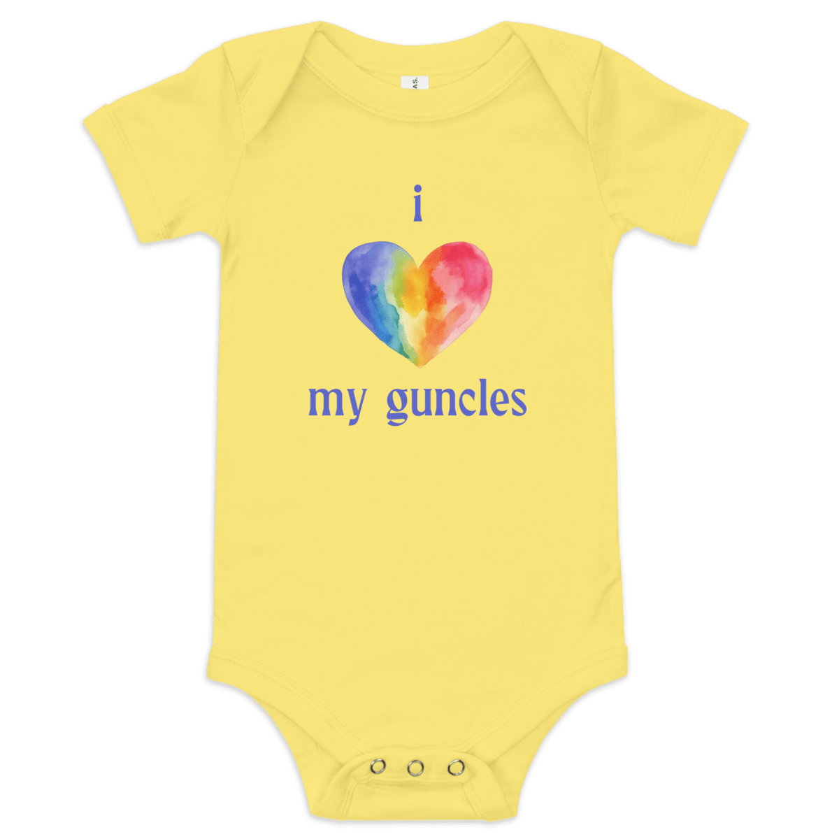 I Heart My Guncles Baby Onesie - Polychrome Goods 🍊