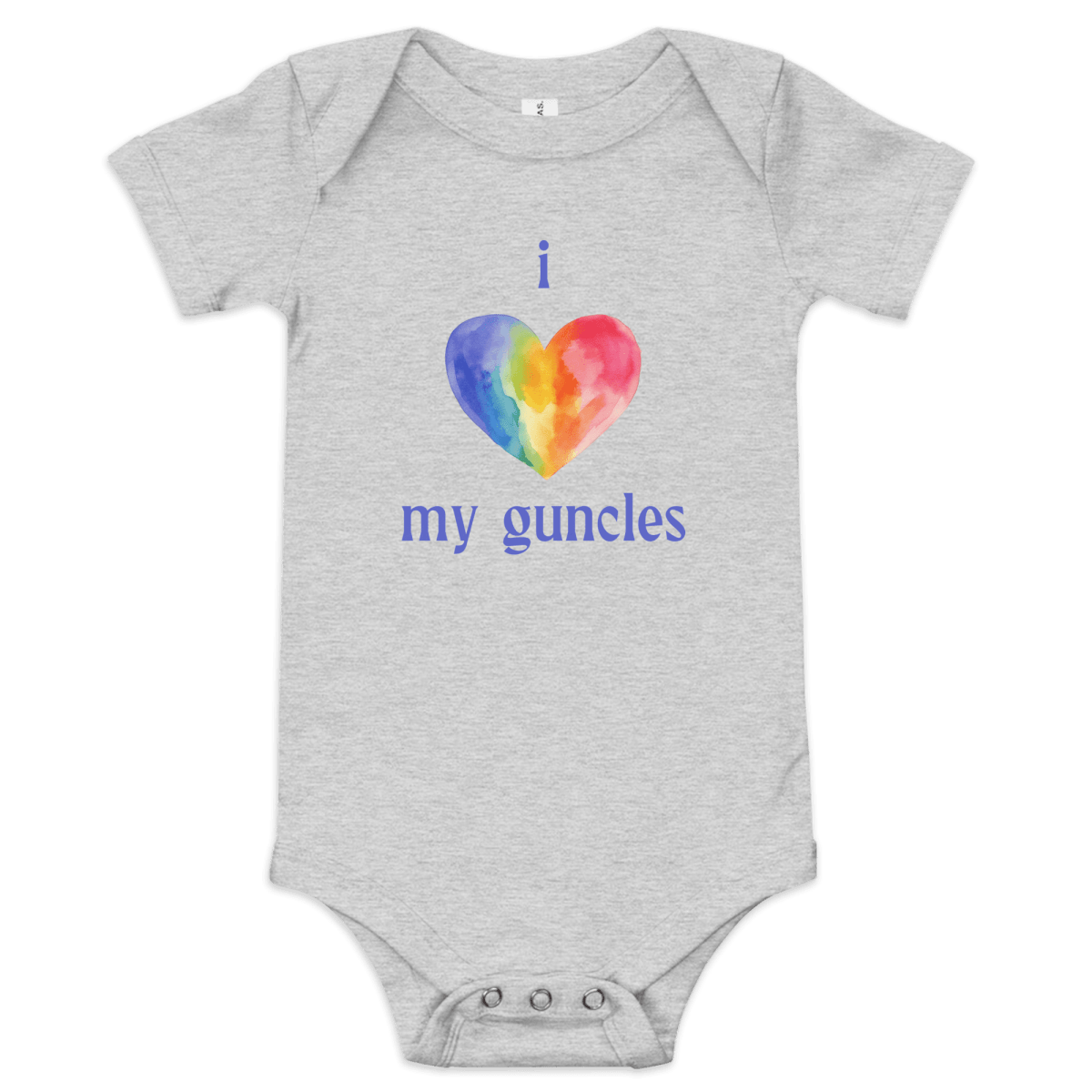 I Heart My Guncles Baby Onesie - Polychrome Goods 🍊