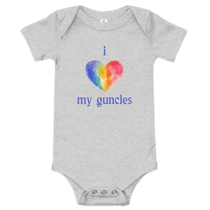 I Heart My Guncles Baby Onesie - Polychrome Goods 🍊