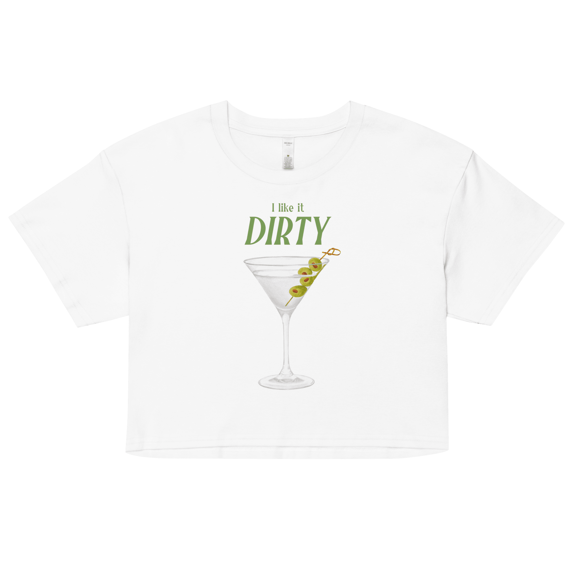 I Like It Dirty Martini Crop Top - Polychrome Goods 🍊