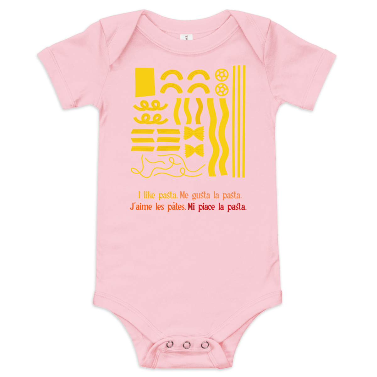 I like pasta. Baby Onesie - Polychrome Goods 🍊