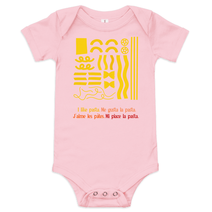 I like pasta. Baby Onesie - Polychrome Goods 🍊