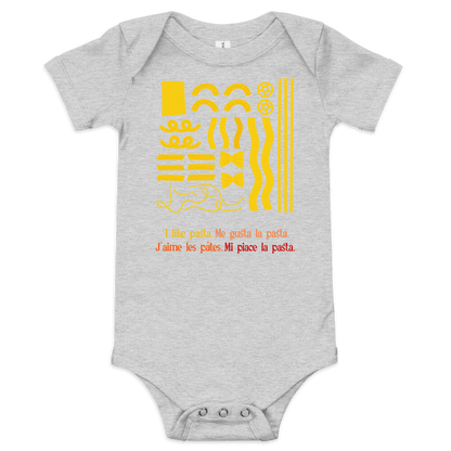 I like pasta. Baby Onesie - Polychrome Goods 🍊