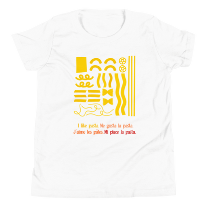 I like pasta. Youth / Kids T-Shirt - Polychrome Goods 🍊