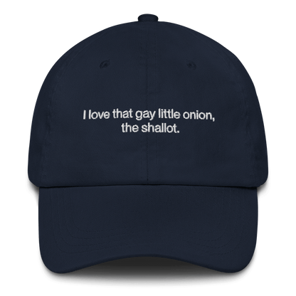 I love that gay little onion, the shallot. Embroidered Hat - Polychrome Goods 🍊