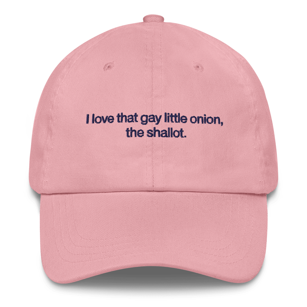 I love that gay little onion, the shallot. Embroidered Hat - Polychrome Goods 🍊