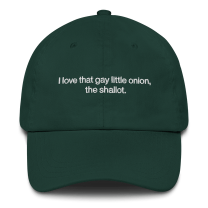 I love that gay little onion, the shallot. Embroidered Hat - Polychrome Goods 🍊