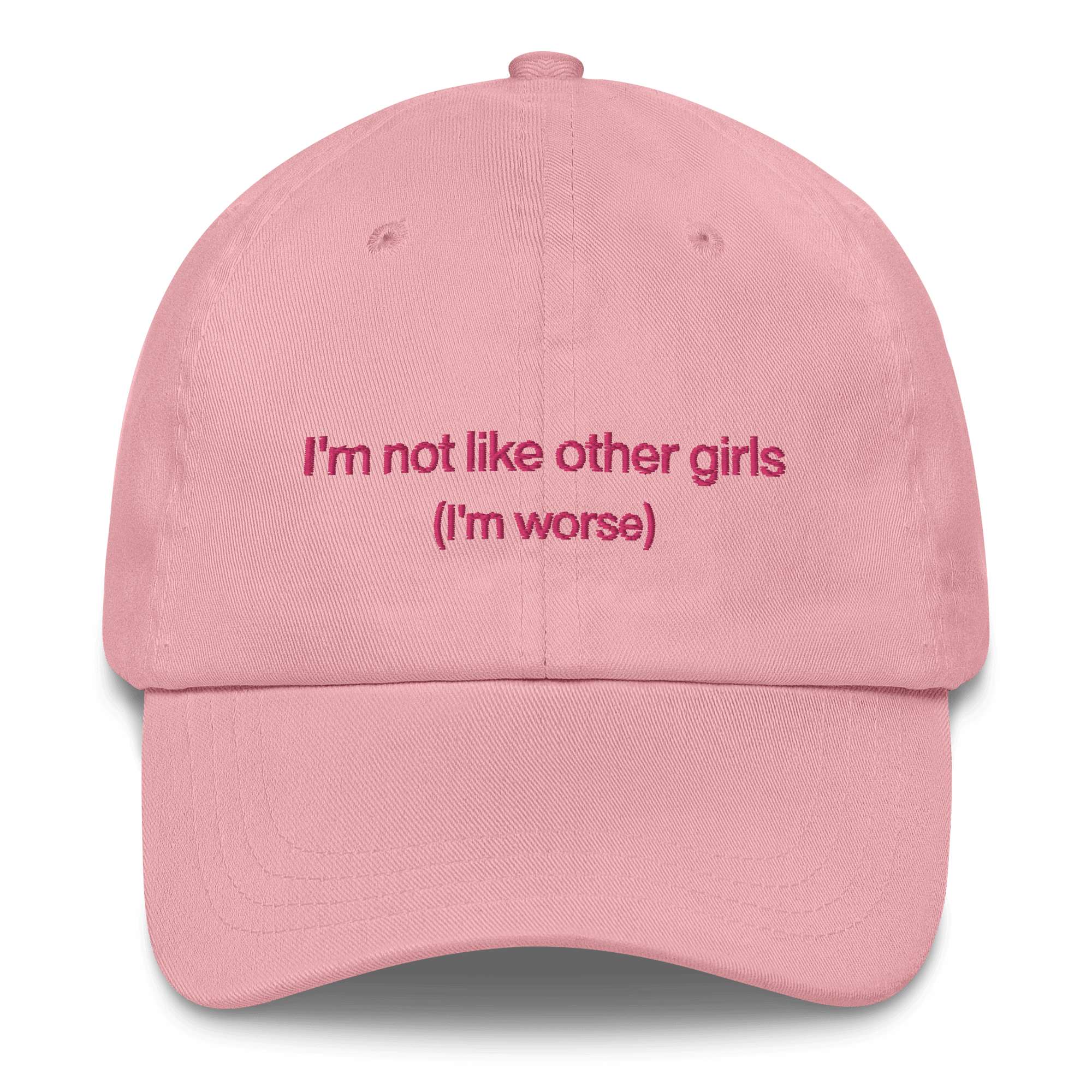 I'm not like the other girls Embroidered Hat - Polychrome Goods 🍊