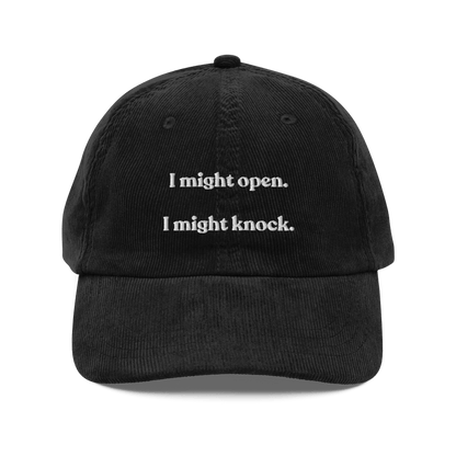 I Might Open - I Might Knock Embroidered Hat - Polychrome Goods