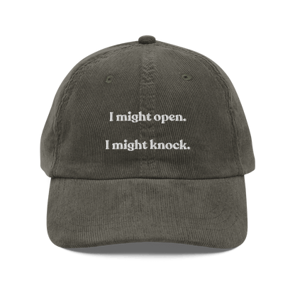 I Might Open - I Might Knock Embroidered Hat - Polychrome Goods