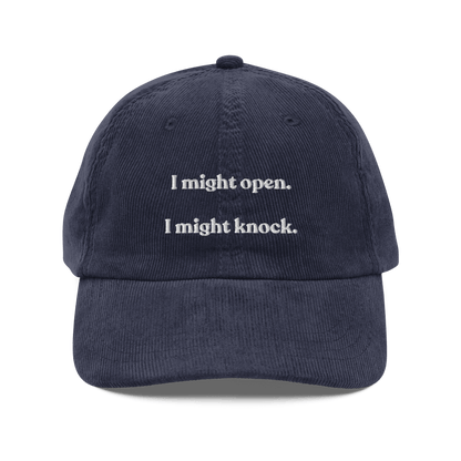 I Might Open - I Might Knock Embroidered Hat - Polychrome Goods