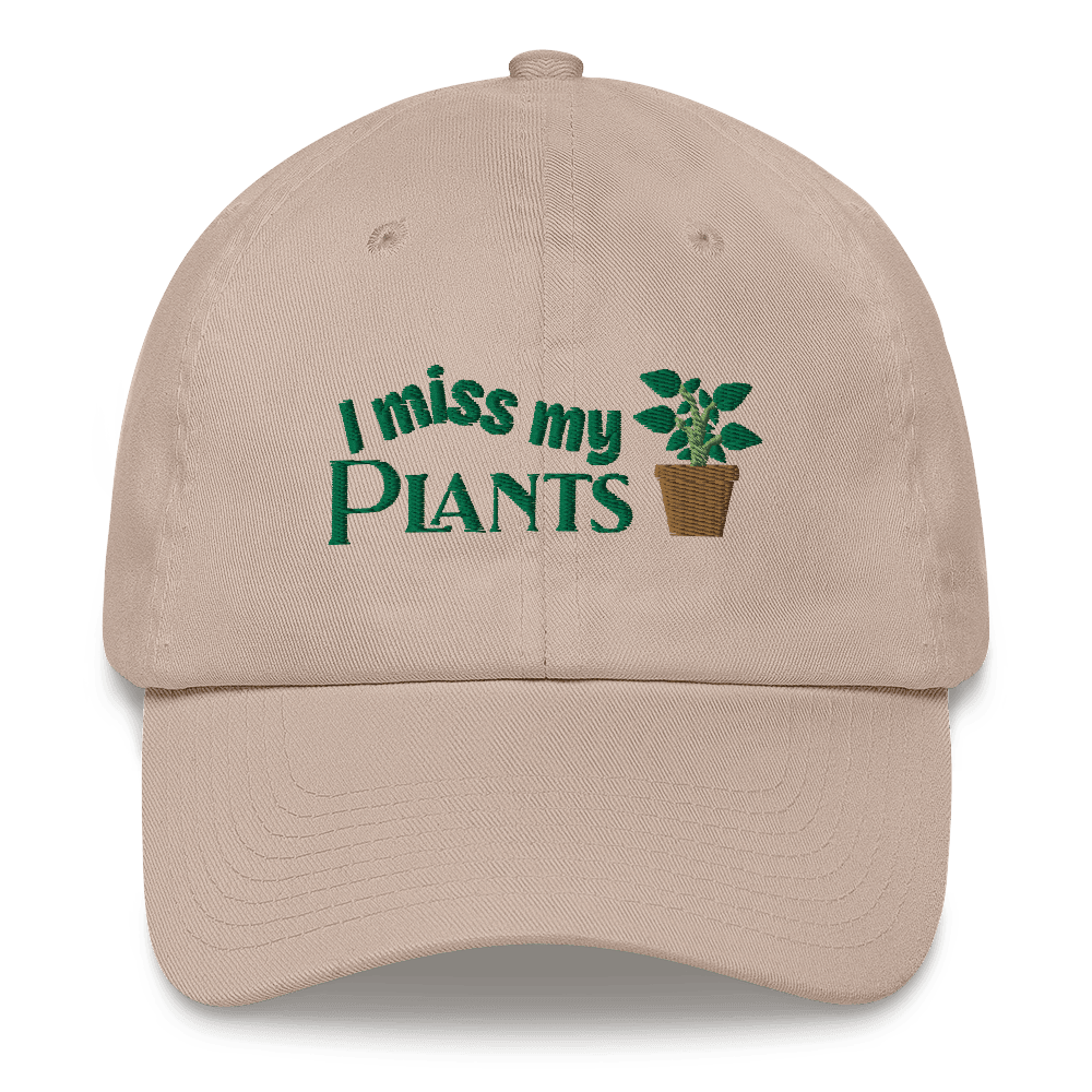 I Miss My Plants Embroidered Dad Hat - Polychrome Goods 🍊