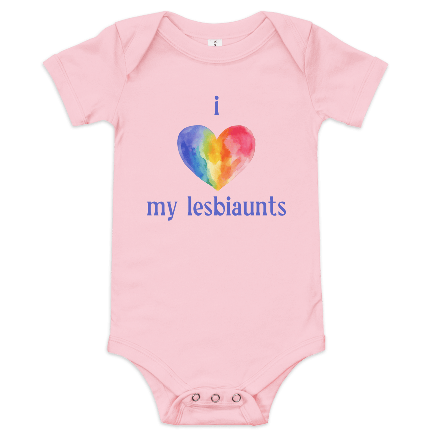 I 💜 My Lesbiaunts Baby Onesie - Polychrome Goods