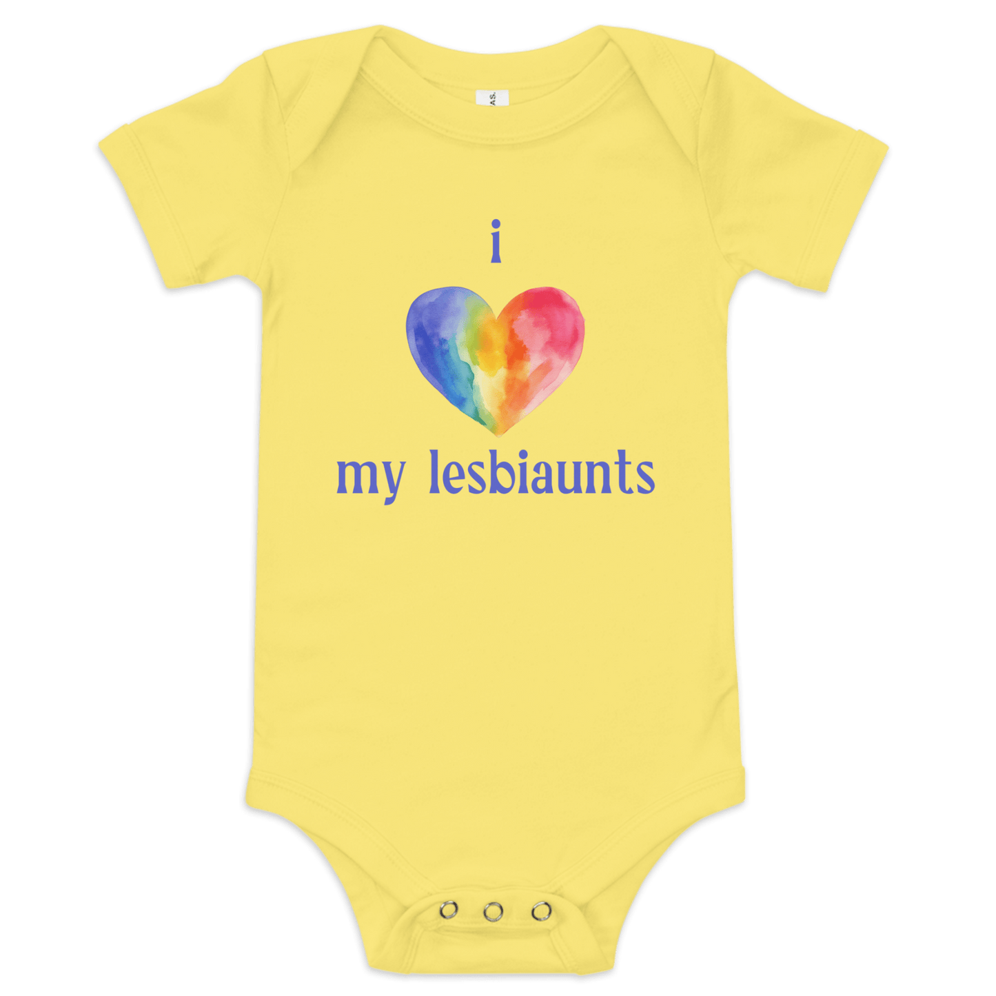 I 💜 My Lesbiaunts Baby Onesie - Polychrome Goods