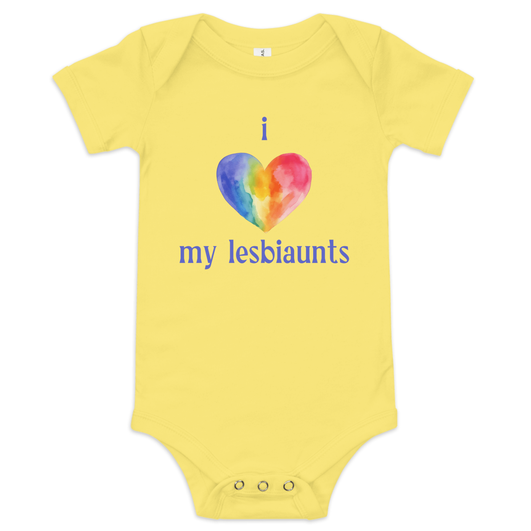 I 💜 My Lesbiaunts Baby Onesie - Polychrome Goods