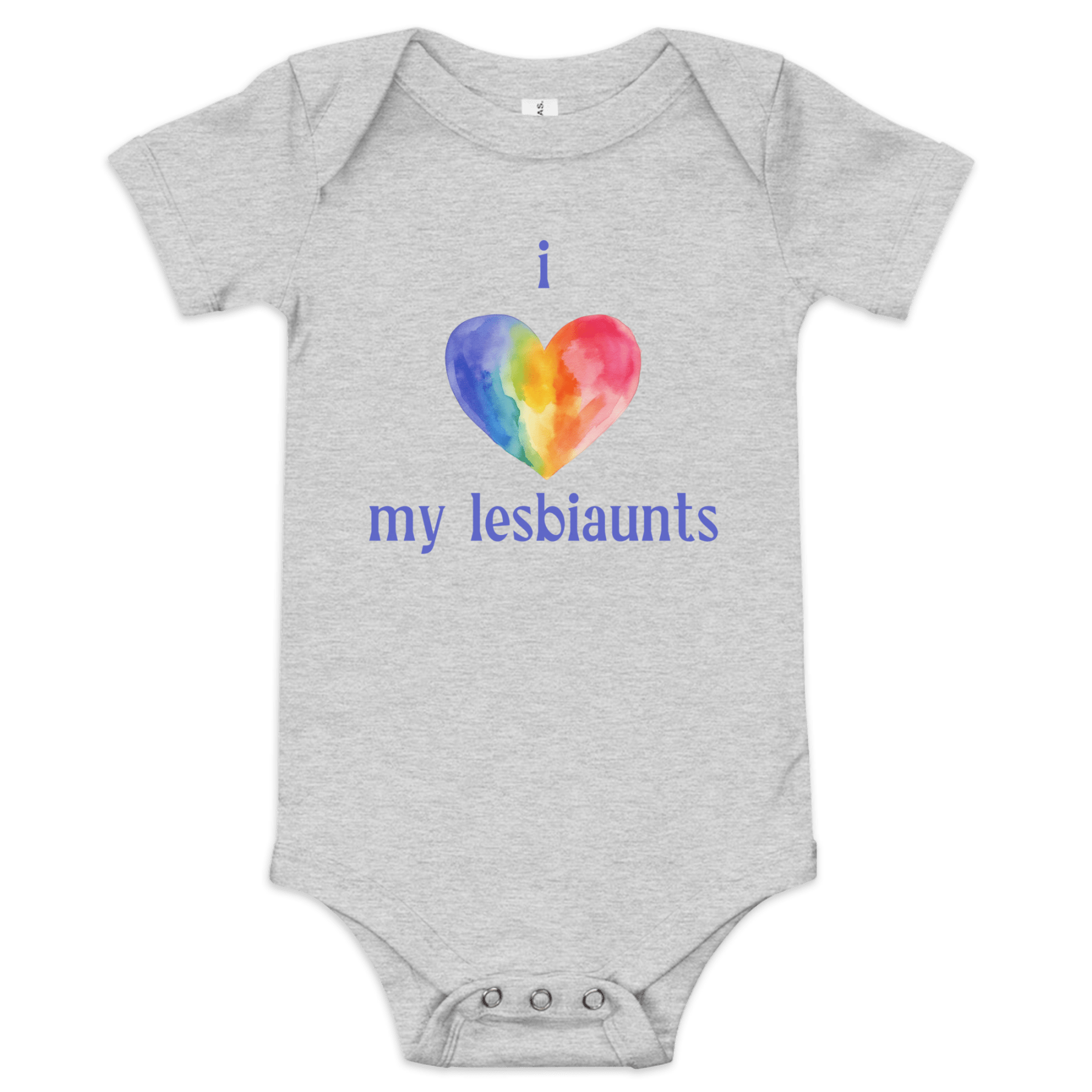 I 💜 My Lesbiaunts Baby Onesie - Polychrome Goods