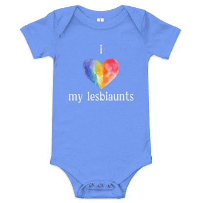 I 💜 My Lesbiaunts Baby Onesie - Polychrome Goods