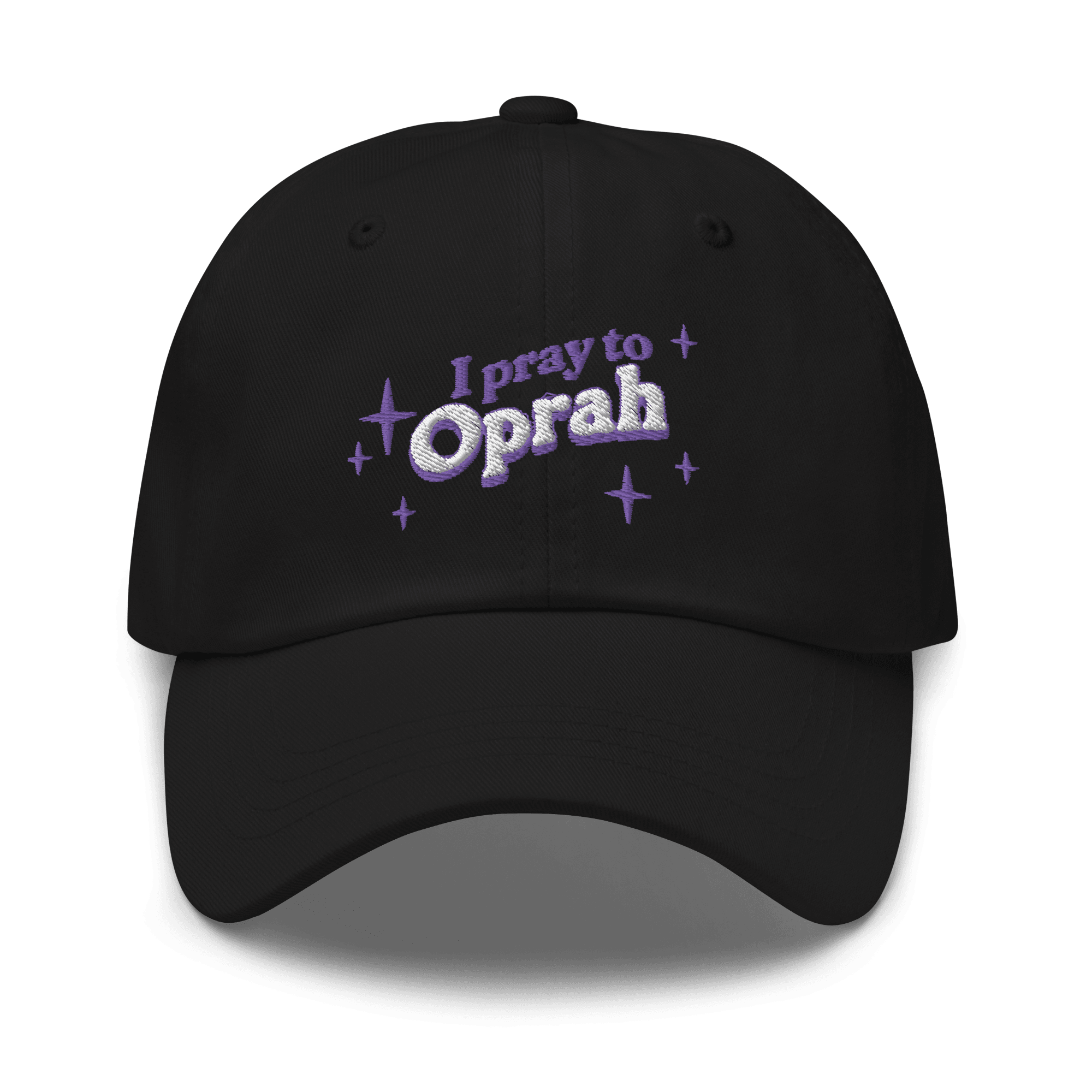 I Pray To Oprah Embroidered Dad Hat - Polychrome Goods 🍊