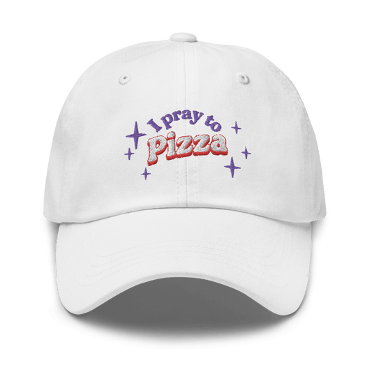 I Pray to Pizza Embroidered Dad Hat - Polychrome Goods 🍊