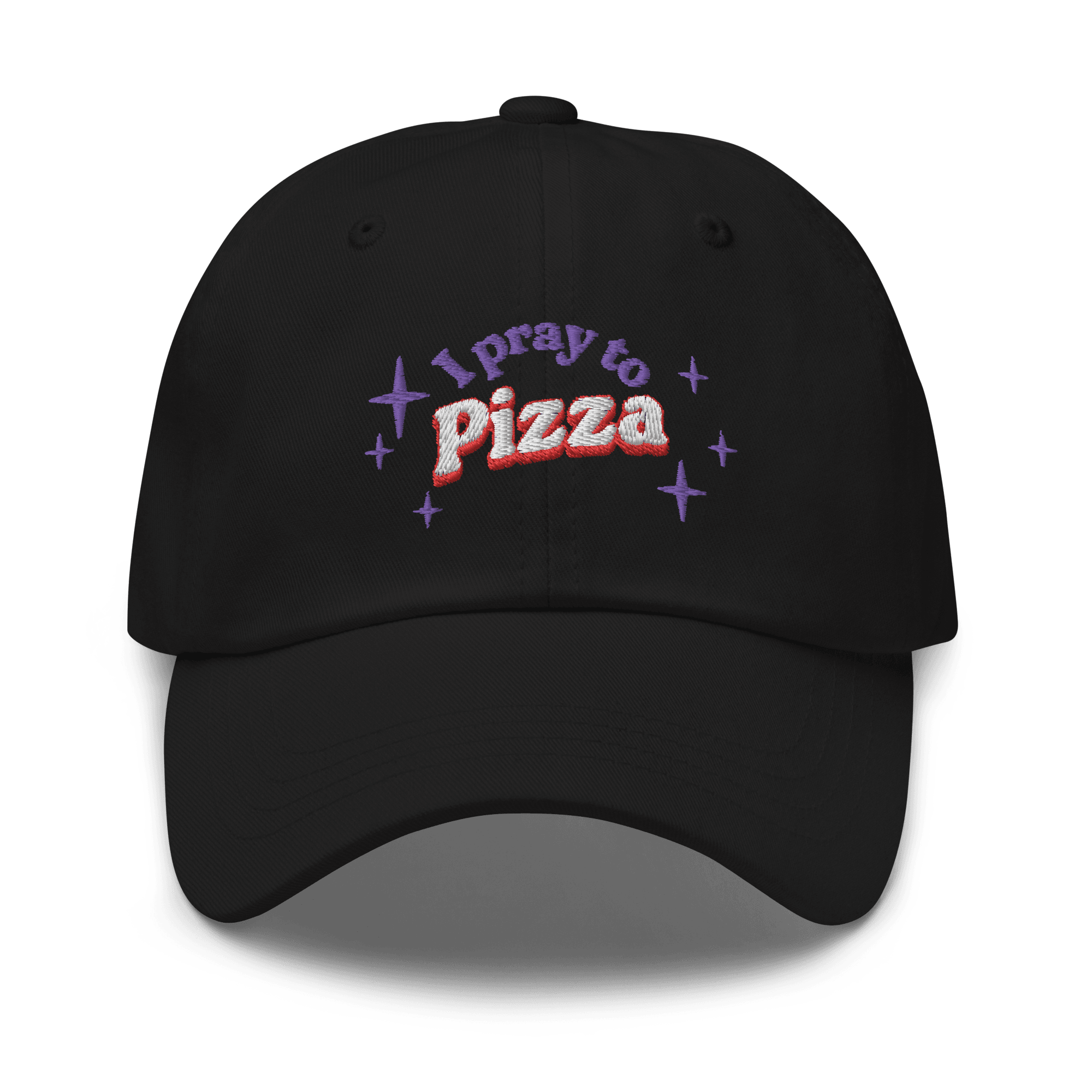 I Pray to Pizza Embroidered Dad Hat - Polychrome Goods 🍊