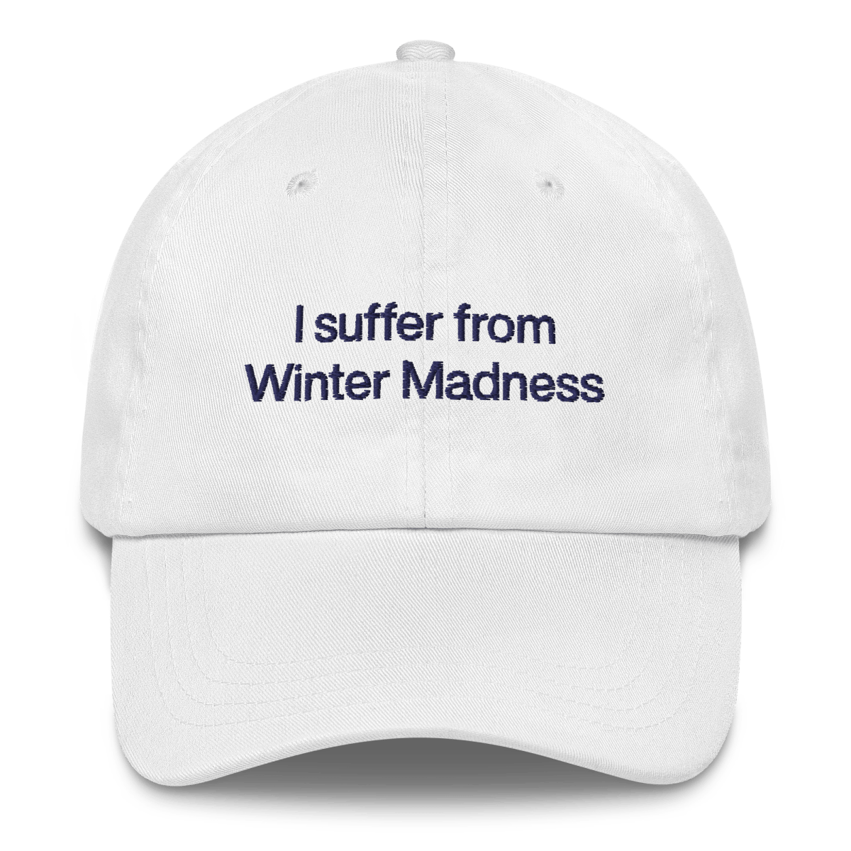 I suffer from Winter Madness Embroidered Hat - Polychrome Goods 🍊