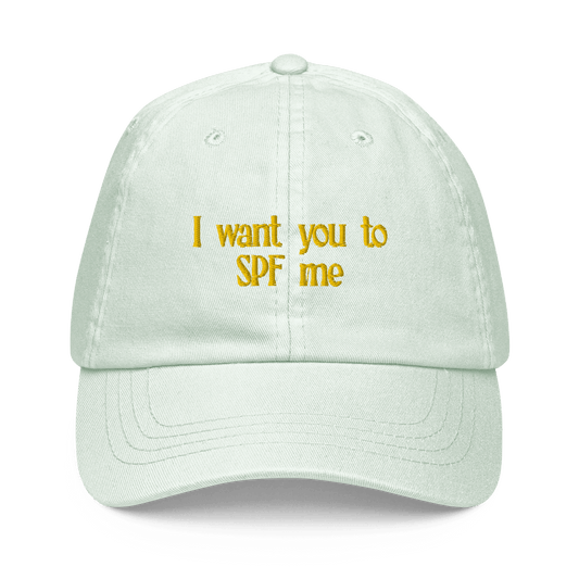 I want you to SPF me Embroidered Hat - Polychrome Goods 🍊