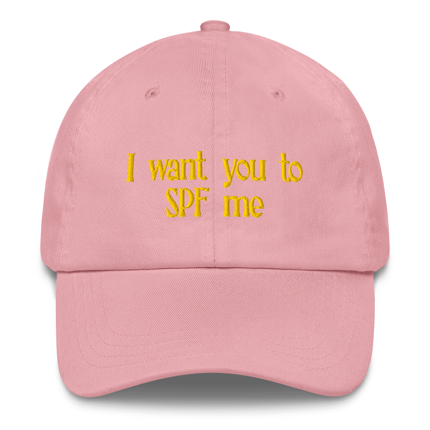 I want you to SPF me Embroidered Hat - Polychrome Goods 🍊