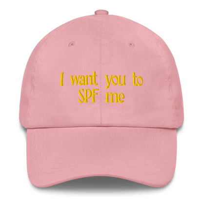 I want you to SPF me Embroidered Hat - Polychrome Goods 🍊