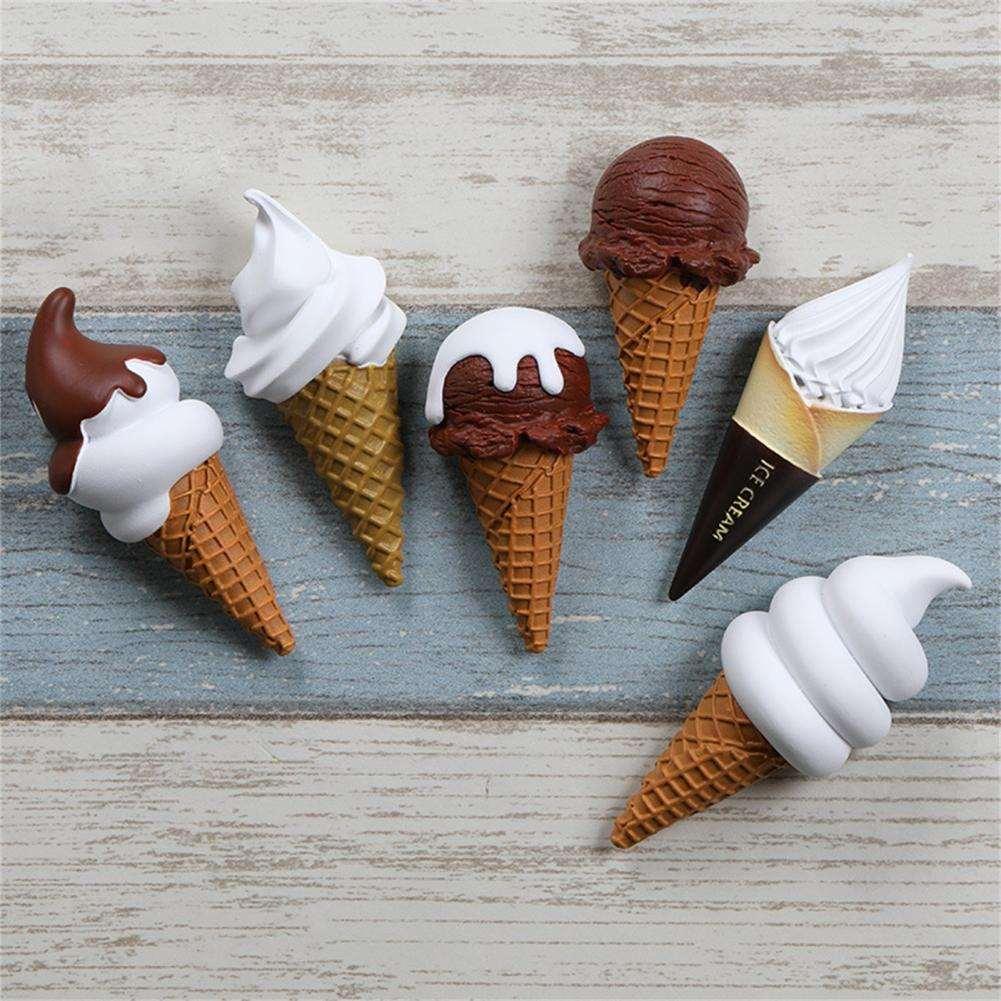 Mini Ice Cream Magnets Polychrome Goods