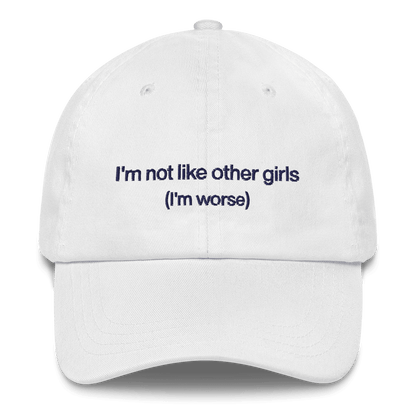 I'm not like the other girls Embroidered Hat - Polychrome Goods 🍊