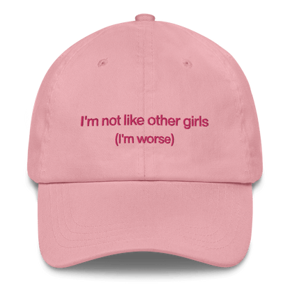 I'm not like the other girls Embroidered Hat - Polychrome Goods 🍊