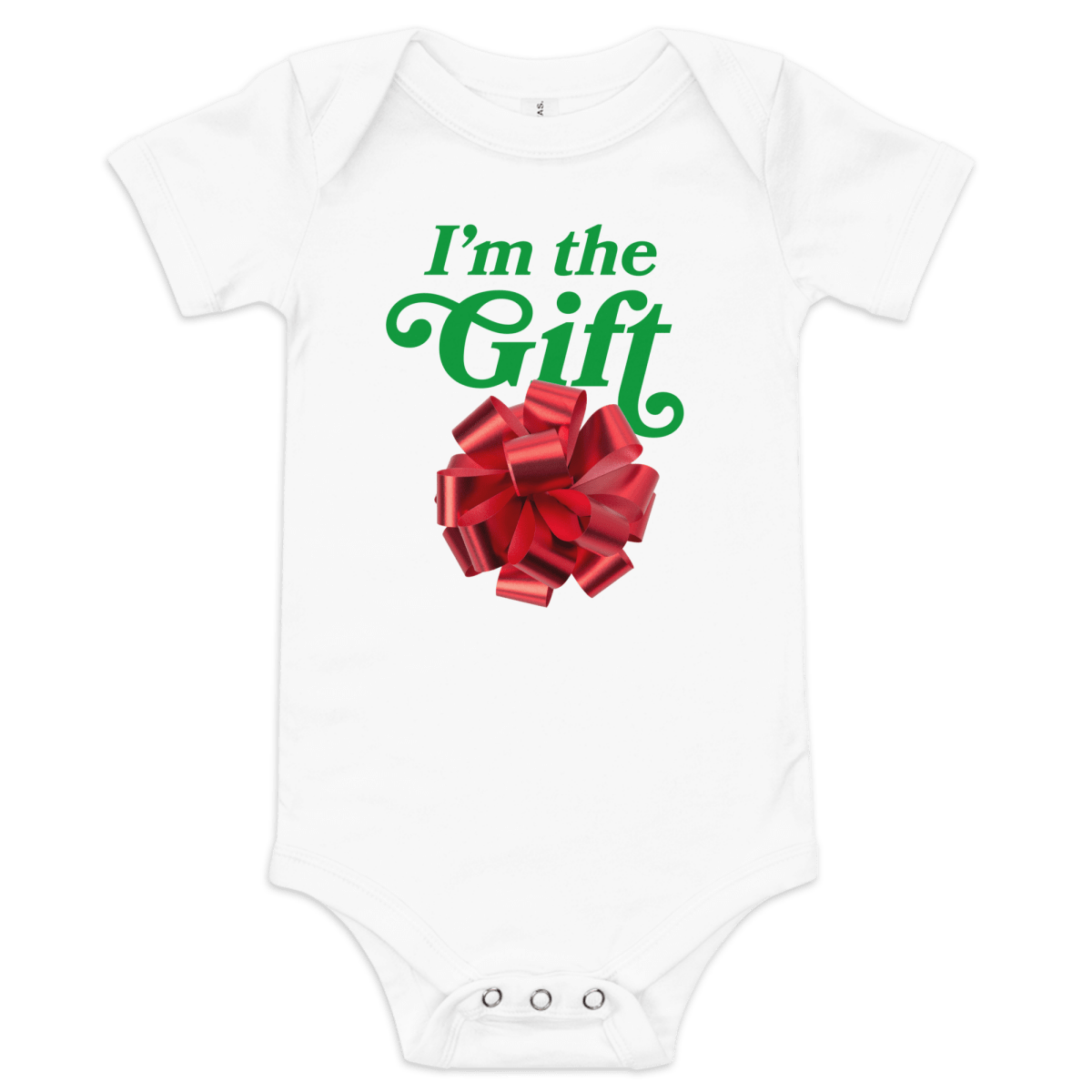 I'm the Gift Christmas Holiday Baby Onesie 🎁 - Polychrome Goods 🍊