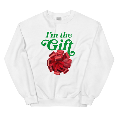 I'm the Gift Christmas Holiday Sweatshirt 🎁 - Polychrome Goods 🍊