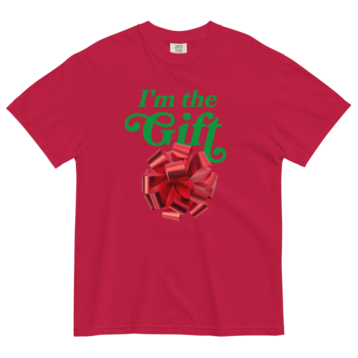 I'm the Gift Christmas Holiday T-Shirt 🎁 - Polychrome Goods 🍊