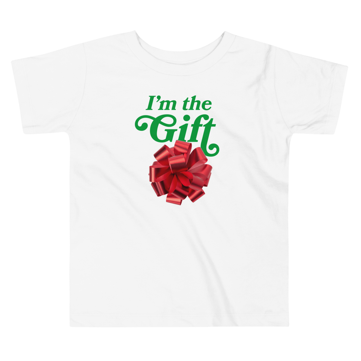 I'm the Gift Christmas Holiday Toddler T-Shirt - Polychrome Goods 🍊