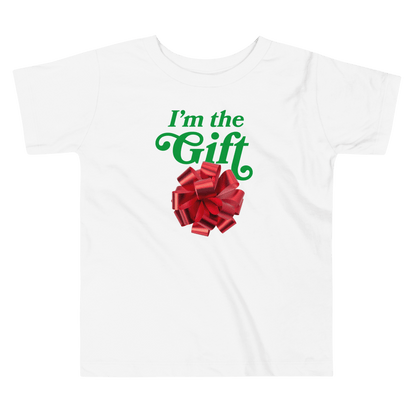 I'm the Gift Christmas Holiday Toddler T-Shirt - Polychrome Goods 🍊