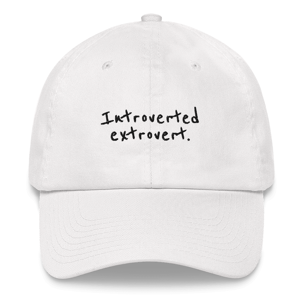 Introverted Extrovert Embroidered Hat - Polychrome Goods 🍊