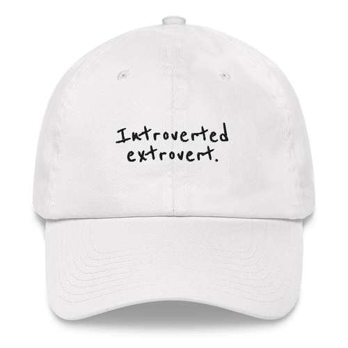 Introverted Extrovert Embroidered Hat